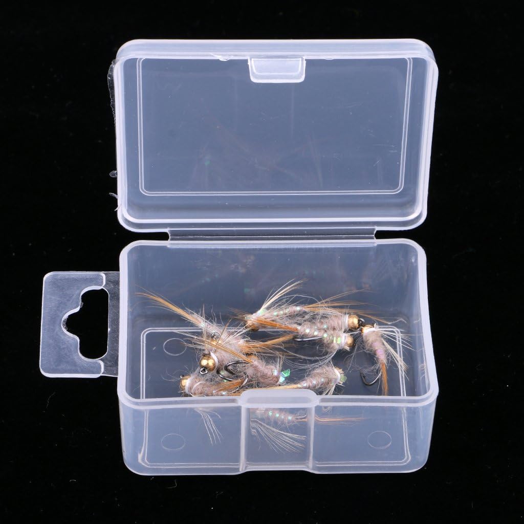 Amazon N A 12個 個フライフィッシングビードヘッドニンフフライフィッシングフライrbedイヤートラウトウェットフライ N A ルアー