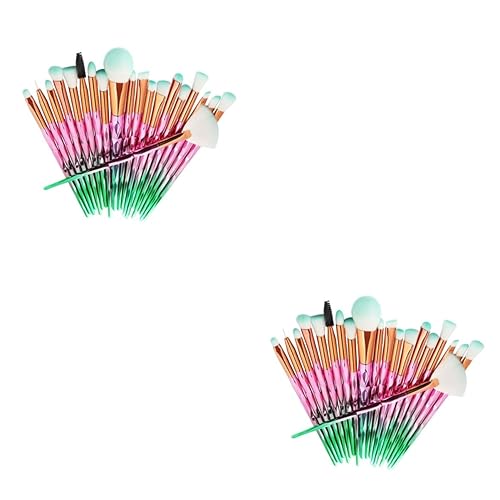 Angoily 40 Pcs Makeup Eyeshadow Brush Eyeliner Brush Foundation Brush Blush Brush Brochas De Maquillaje Facial Cosmetic Brush Make up Blending Brush
