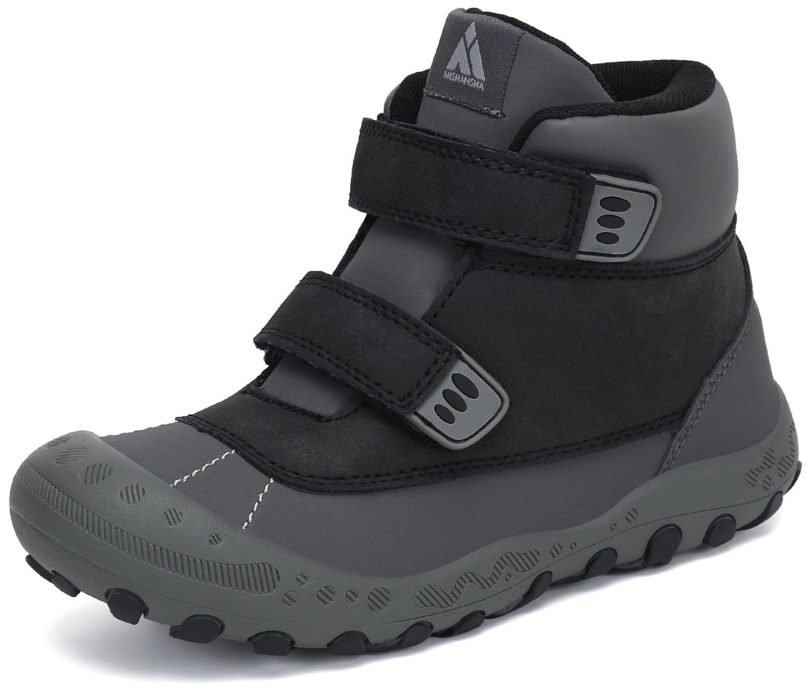Mishansha Botas de senderismo para niños, antideslizantes, para exteriores, tallas 24-38