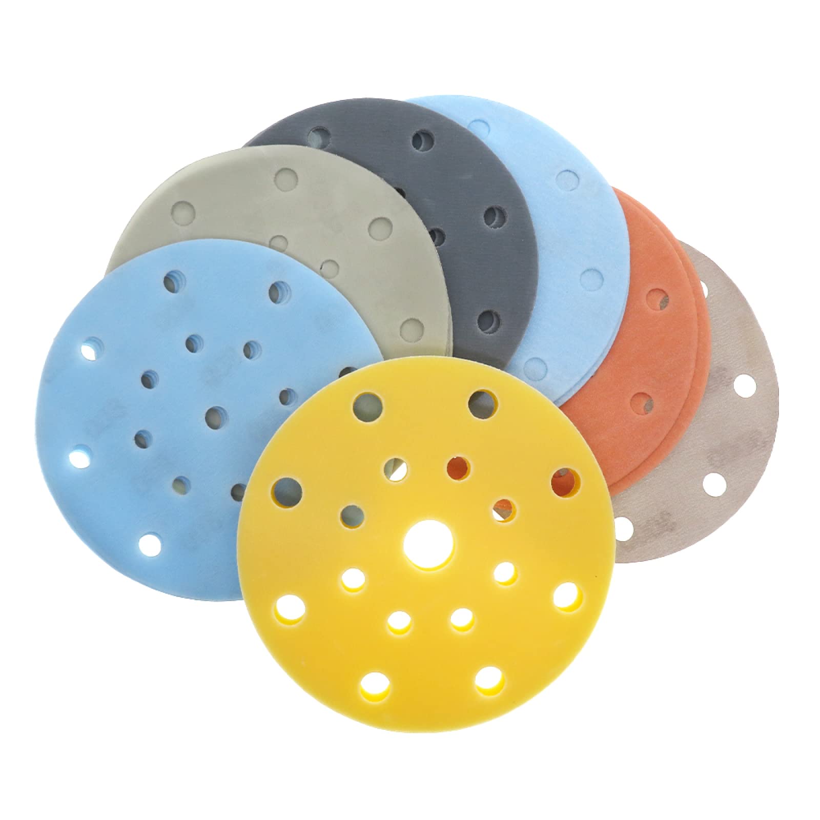 31 Uds. Disco De Lijado De Película Superfina De 6 Pulgadas Con Almohadilla De Interfaz Papel De Lija Suave Impermeable Para Lijado De Pintura Automotriz En Seco Húmedo