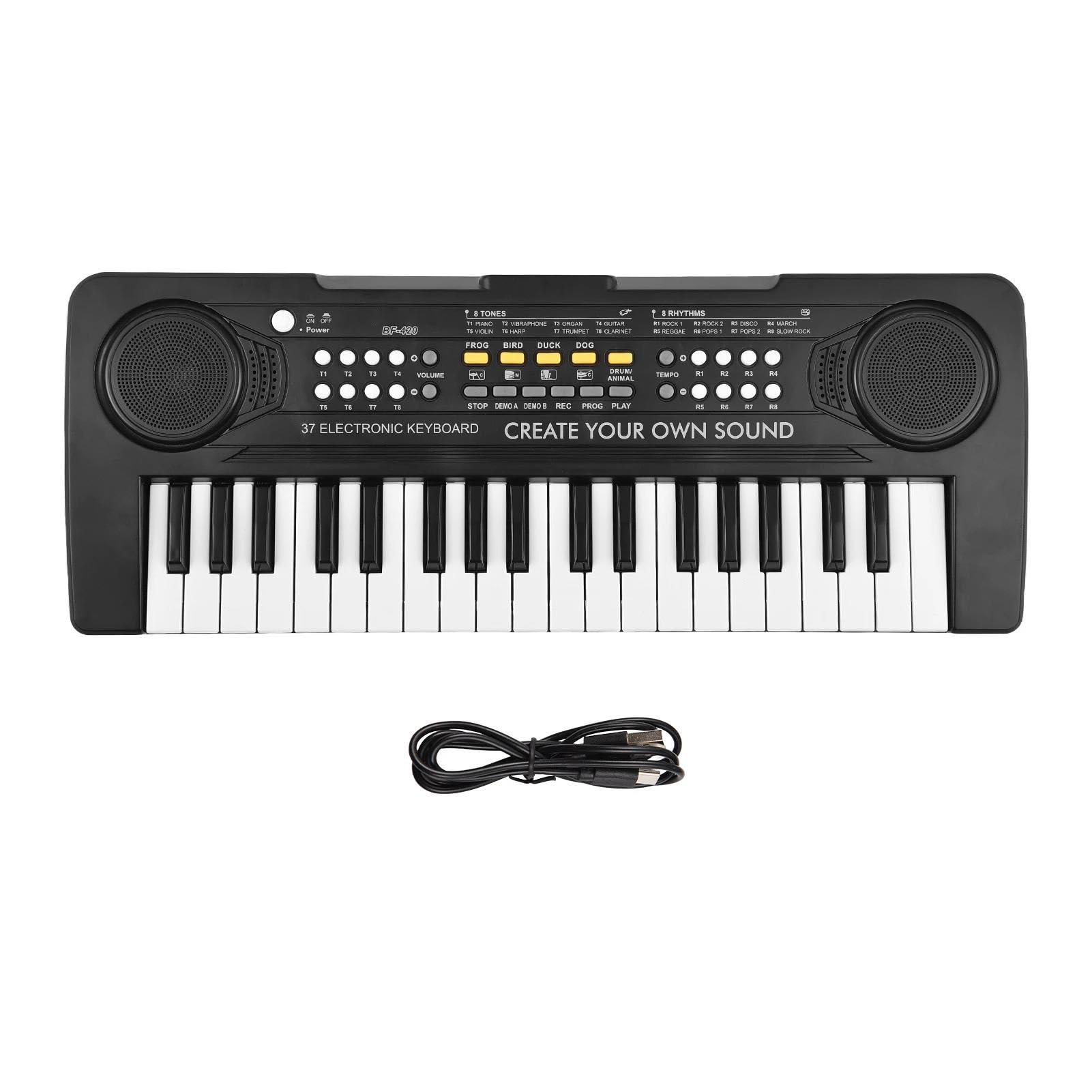 37 Klawiszowy Elektroniczny Fortepian 8 Tonów 11 Demonstracji Instrument Muzyczny O Podwójnej Mocy