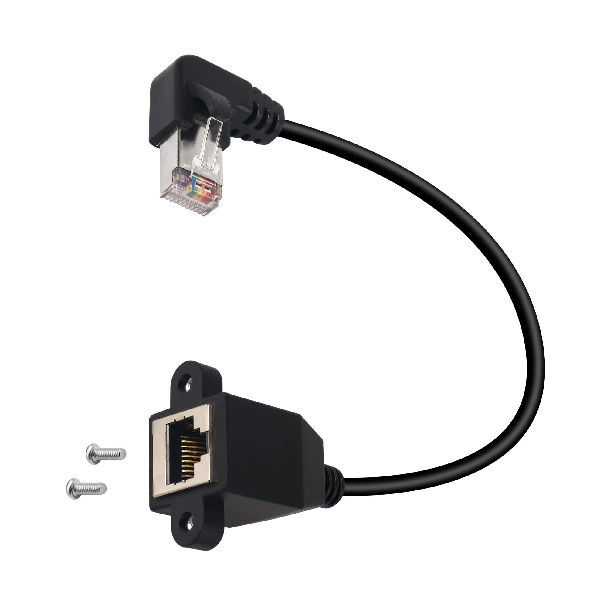 Cable RJ50 10P10C alargador Ethernet de panel Cat5E FTP para terminales de datos 8