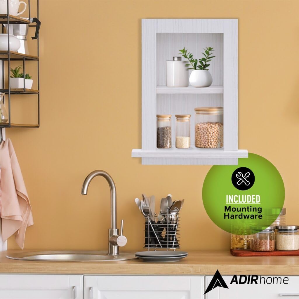 Recessed Wall Niche, Fully Assembled White Recessed Medicine Cabinet