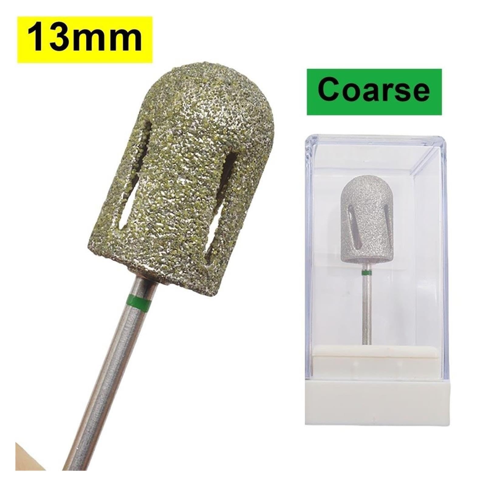 1 set di punte for unghie con diamante di fascia alta da 13 mm