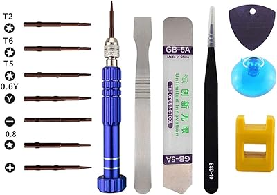 Precision Small Repair Tools Kit, Repair Screwdriver Set Aluminum Alloy 13 in 1 for Fixing Cell Phone Watch Computer Tablet, Cell Phone Opening Pry Tool Repair Kit Set, 1 Set