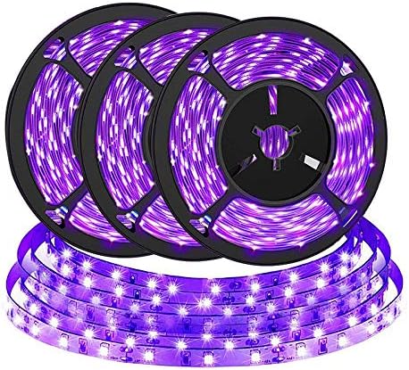 Amazon Brtlx ブラックライト Ledテープライト Usb給電 5v 0cm 3本入 紫色の光 雰囲気ライト 両面テープ395nm 400nm 正面発光 ステージ照明 クリスマスライト ハロウィンパーティー装飾 Brtlx ブラックライト 通販
