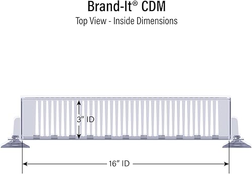 Miniatura 5 de Display Technologies Organizadores y almacenamiento de refrigerador, organizador de bebidas para puerta de cristal, organizador de latas de soda