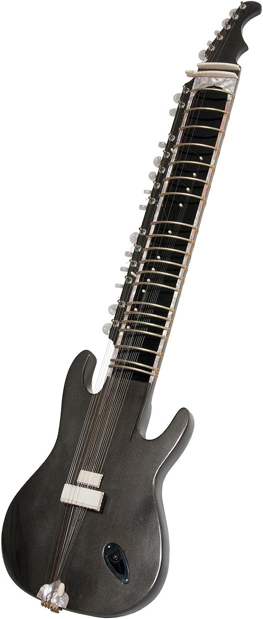 Black Fusion Electric Sitar by G Rosul - BLEMISHED