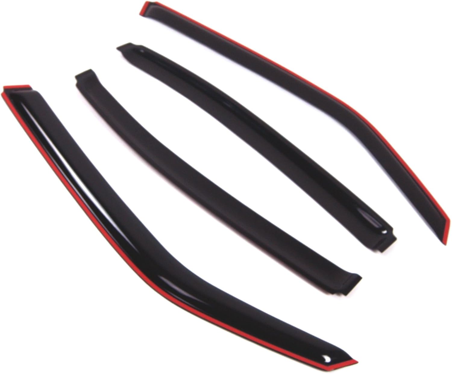 TuningPros in-Channel Window Vent Visors Rain Guards Compatible with Dodge Charger 2006-2010 | Side Window Wind Deflectors Rain Shields | Black Tinted, 4 Pcs Set, BGWV-109