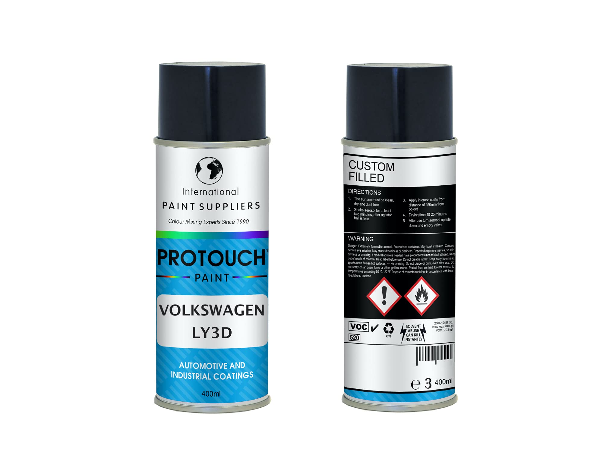 PROTOUCH FOR VOLKSWAGEN LY3D TORNADO RED CAR PAINT SPRAY 400ML AEROSOL
