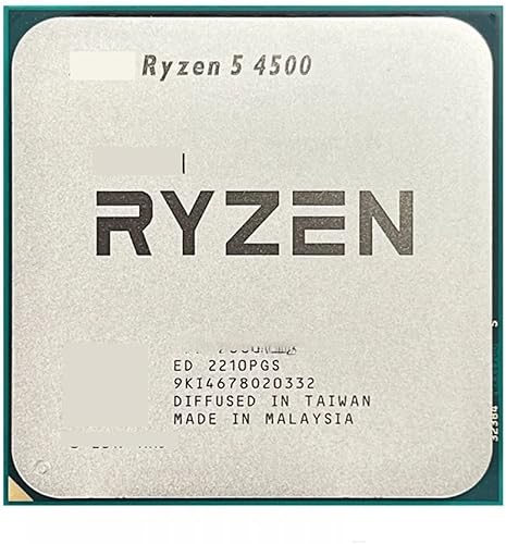 CPU Ryzen 5 4500 R5 4500 3.6 GHz 6 núcleos 12 hilos Procesador de CPU 7NM L3 = 8M Socket AM4 sensible y potente de EXELNT