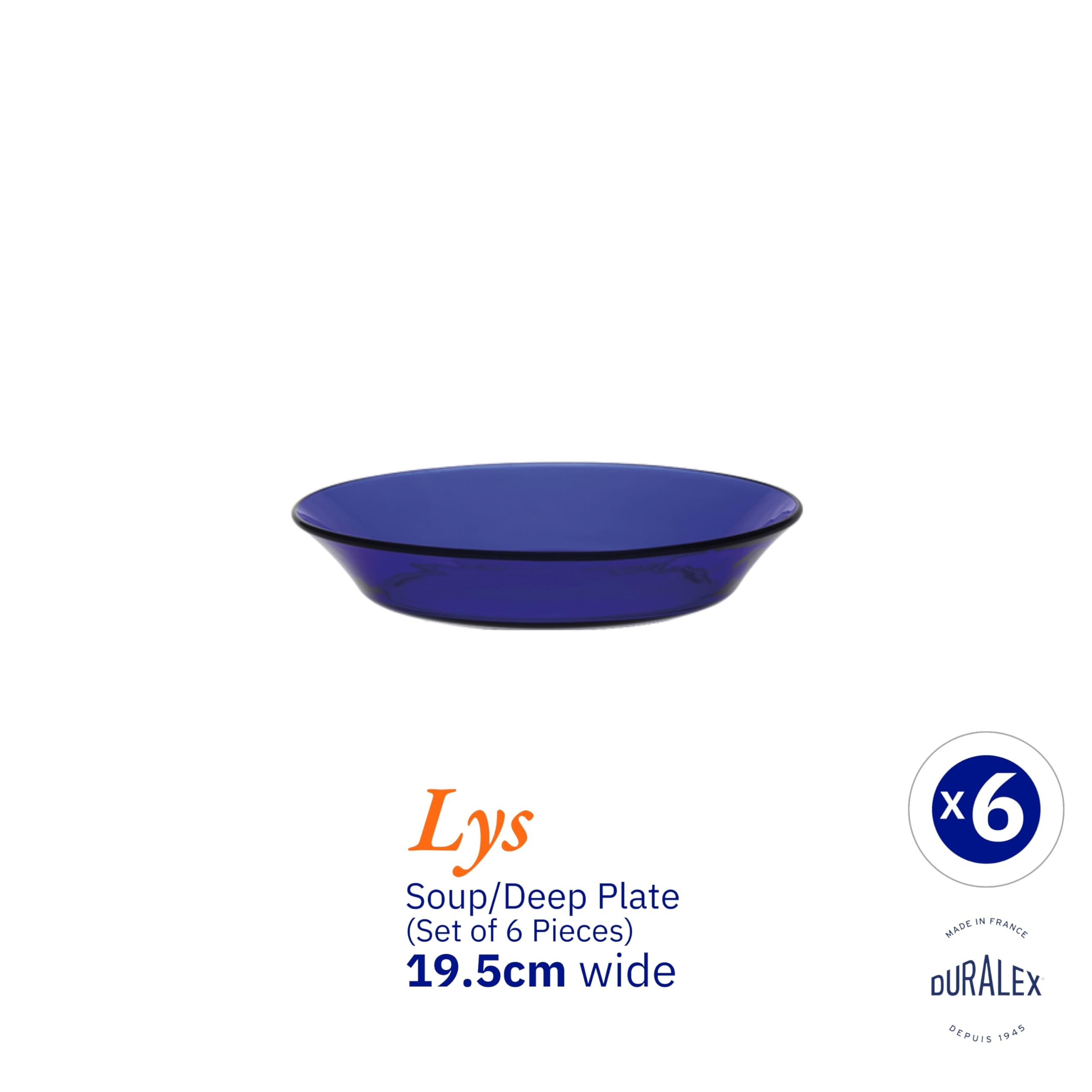Duralex Plato Hondo 19.5cm LYS Saphir