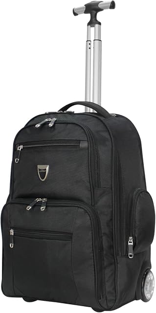 ARIANA® Wheeled Backpack Trolley Laptop Rucksack Cabin Hand Luggage Camping Hiking Travel Bag - RT644