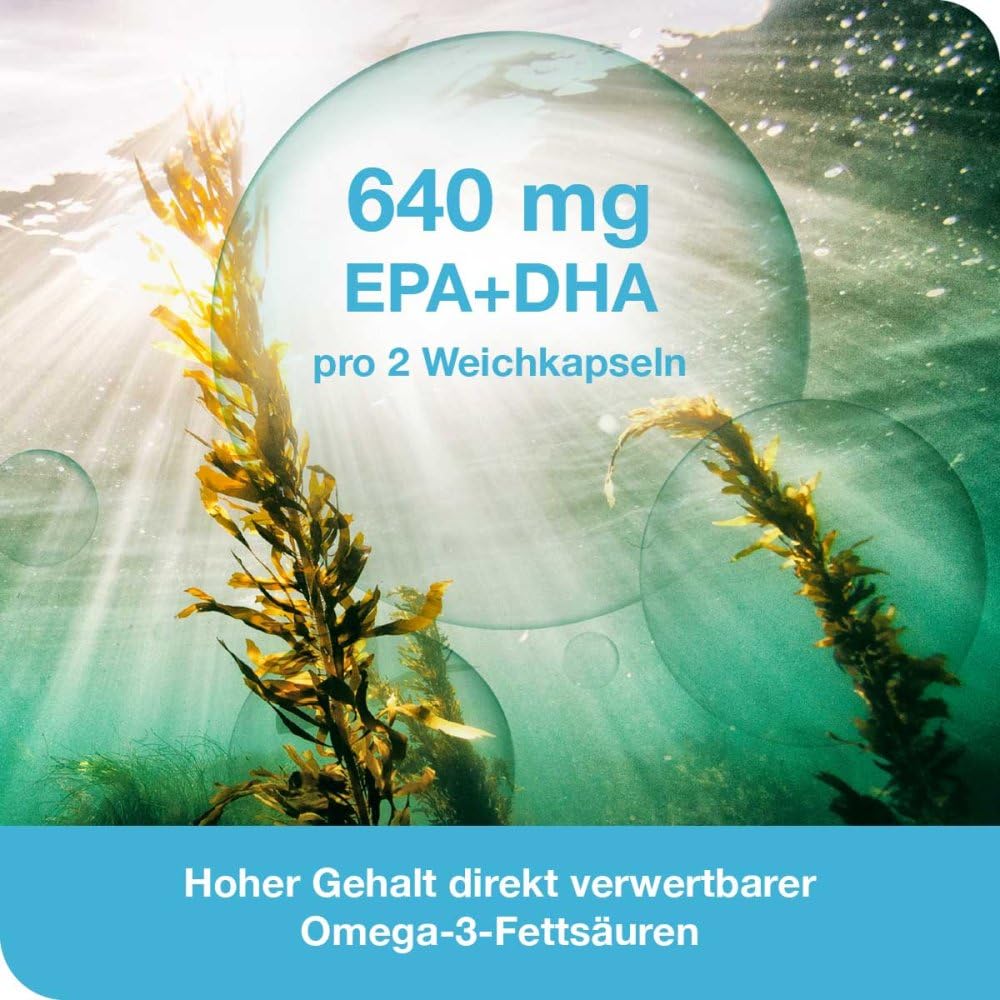 omega3-Loges pflanzlich - 120 Kapseln - Omega-3 aus Mikroalgen-Öl