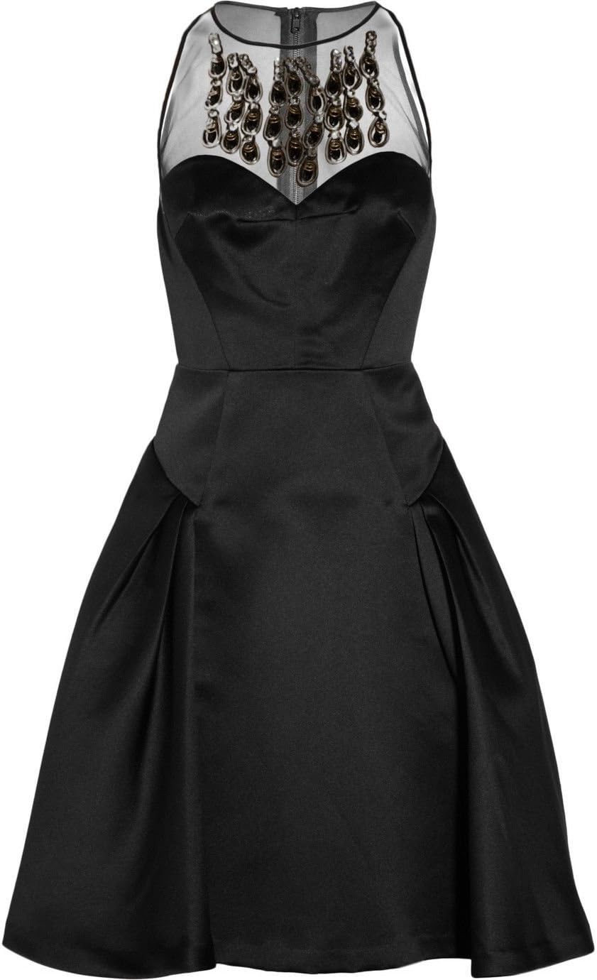MILLYAviana Beaded Dress, Black, 8