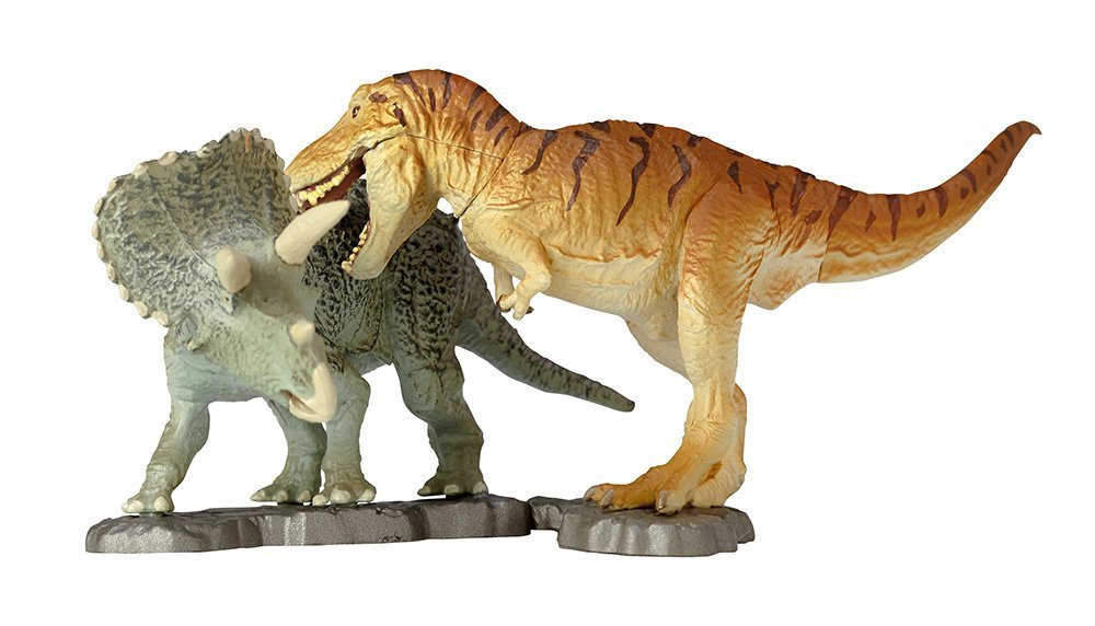 Amazon | miniQ ミニチュア キューブ 白亜紀の対決! ティラノサウルス