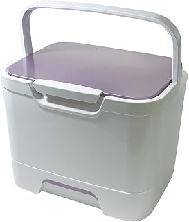 MICreations COB-352 Cosmetics Makeup Box, Cosmetic Storage, Mirror Included, Large Capacity, Purple, Made in Japan