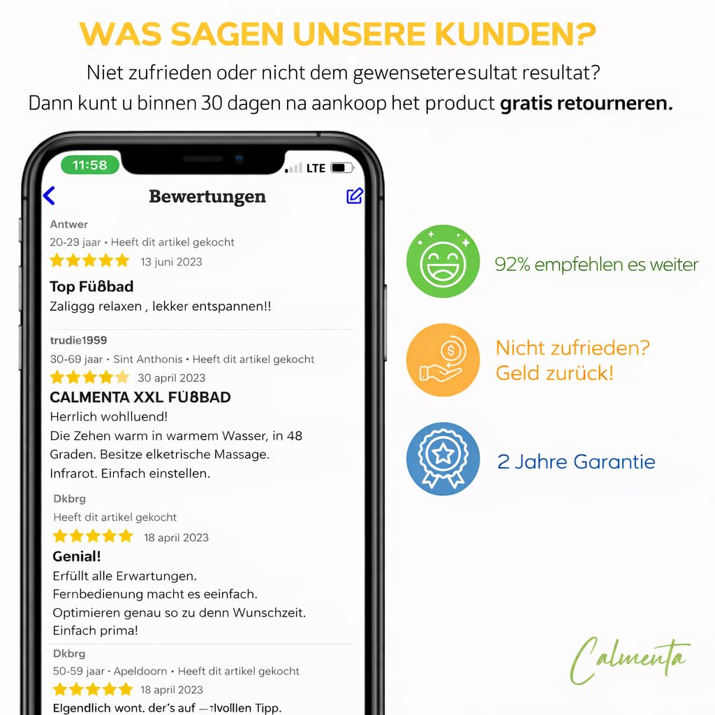 XXL Fußbad 12L – Automatische Radmassage & Infrarot – Fußsprudelbad 48°C mit Shiatsu – Elektrische Fußbadewanne - Entspannung Fußpflegegerät