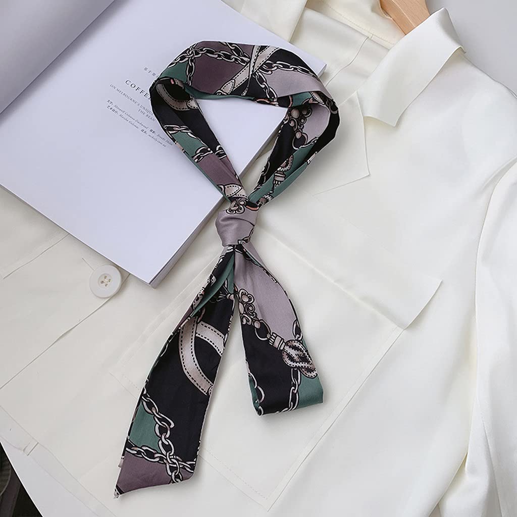 Sciarpa per capelli con porta coda di cavallo alla moda per le donne Sciarpe con manico per cravatta Accessori per capelli Bandane (Colore : I) YangRy
