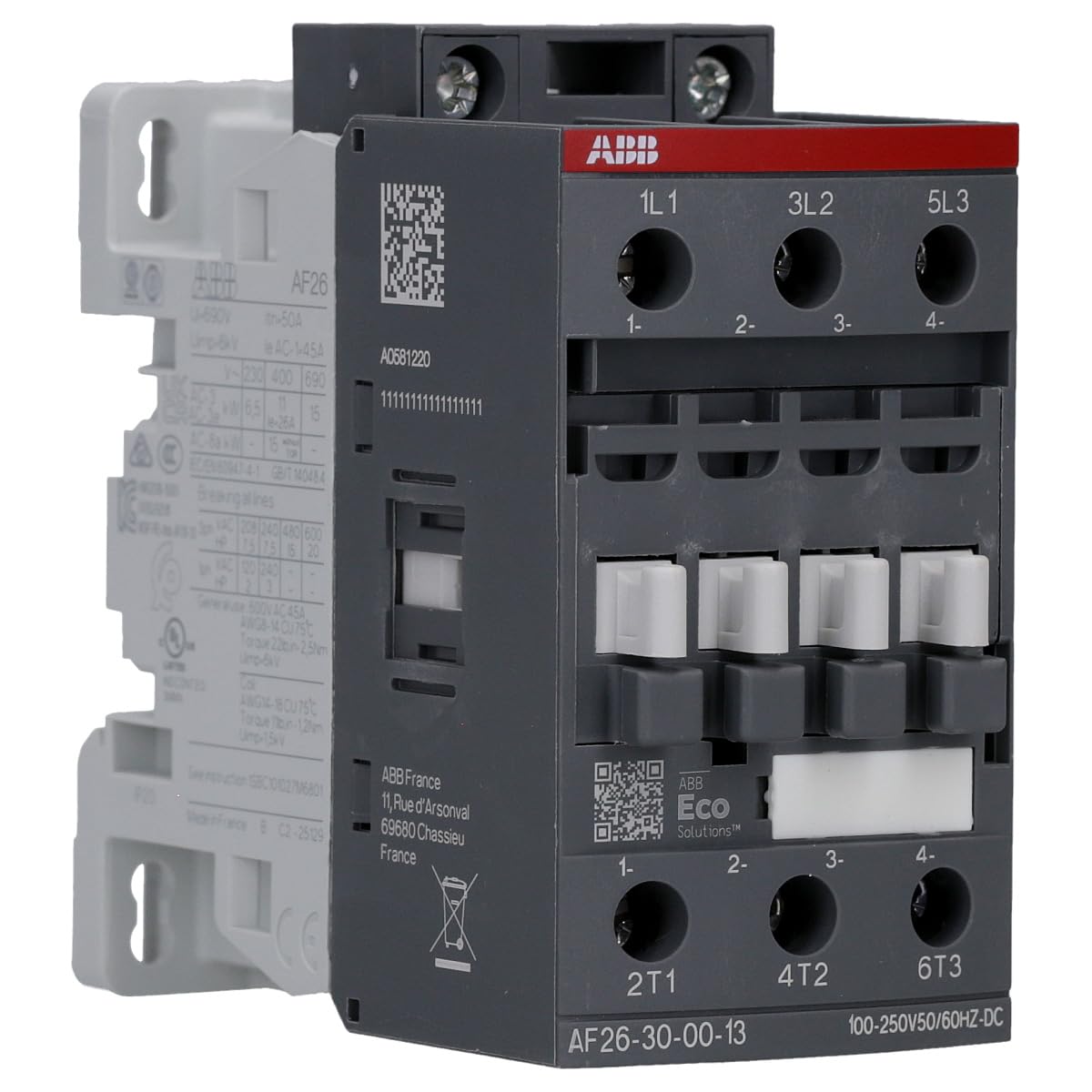 AF26-30-00-13 100-250V, 50/60HZ-DC Contactor (ABB1SBL237001R1300)