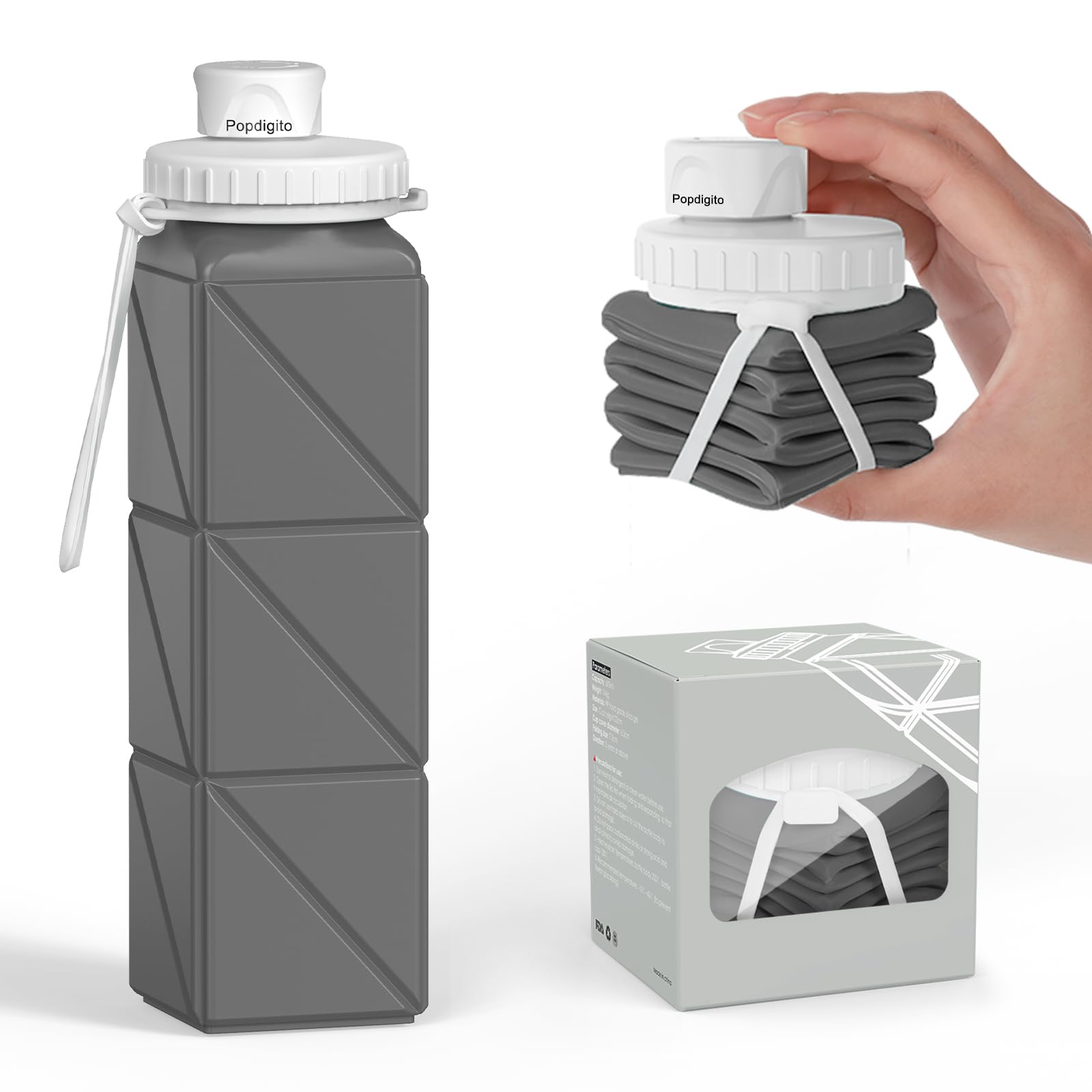 Testing collapsible water bottles in outdoor conditions