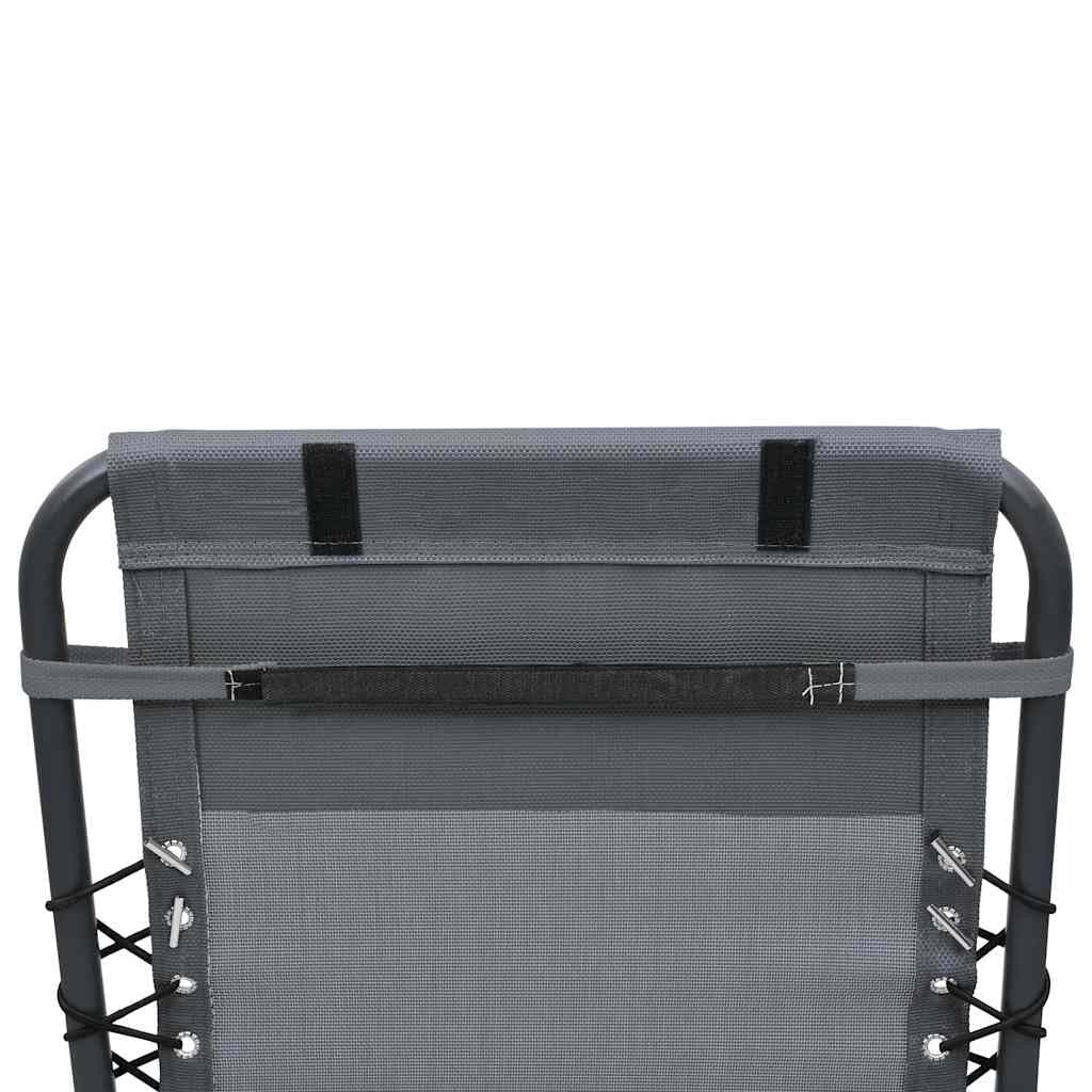 Cuscino Poggiatesta per Sdraio da Giardino Grigio 40x15 cm | Supporto cervicale imbottito per sedia a sdraio da esterno, ideale per momenti di relax in giardino o terrazzo.