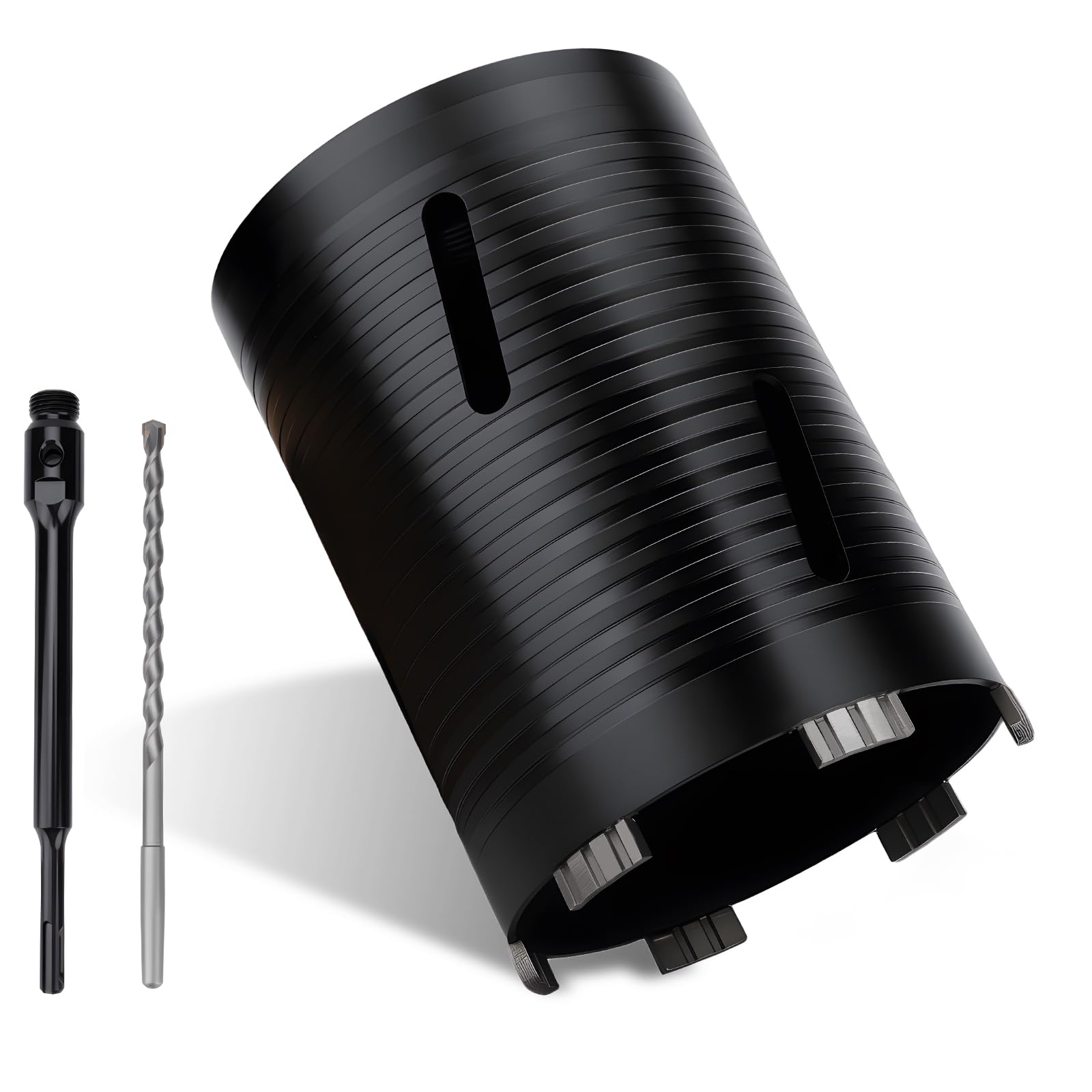 MOXPIFY 132mm x 170mm Long Diamond Core Drill Bit Set with 240mm SDS Plus Shank. To Be Used In Concrete Masonry Brick Block Stone Granite. โ image 1