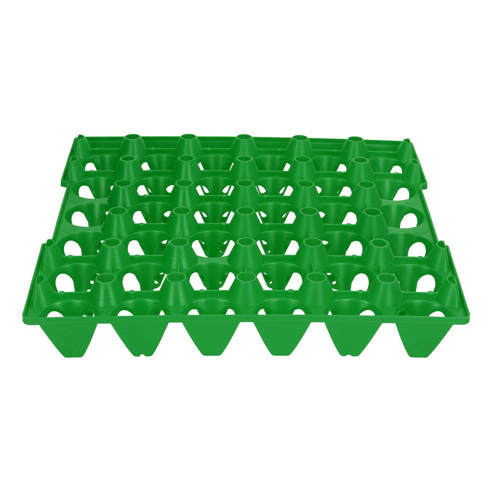 Plateau à œufs en Plastique 30 Cellules, pour le Stockage et le Transport des œufs en Toute sécurité, 5 Unités (Vert)