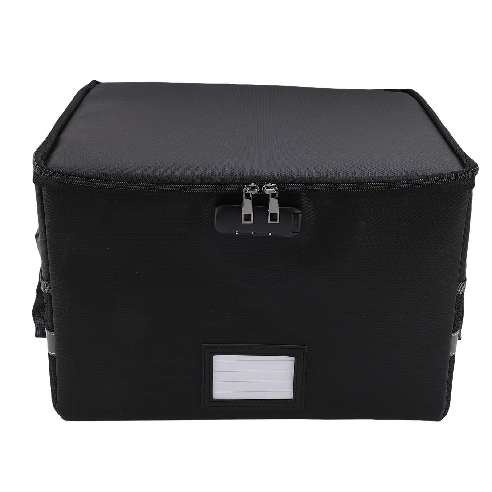 Borsa Portadocumenti Ignifuga, Scatola Portadocumenti Ignifuga con Serratura, Strisce Riflettenti Antistatiche, Organizer Portatile per Lettere, Documenti Legali, Foto, Oggetti di Valore