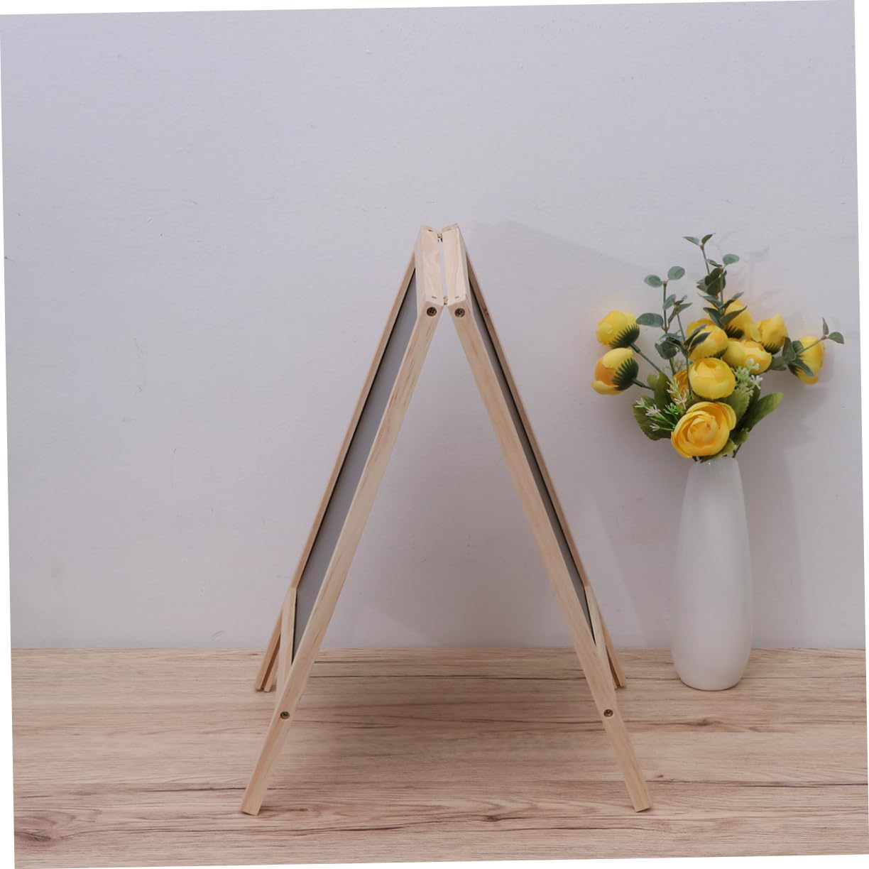 Mini Tableau Noir Chevalet en Bois 25x40cm Double Face