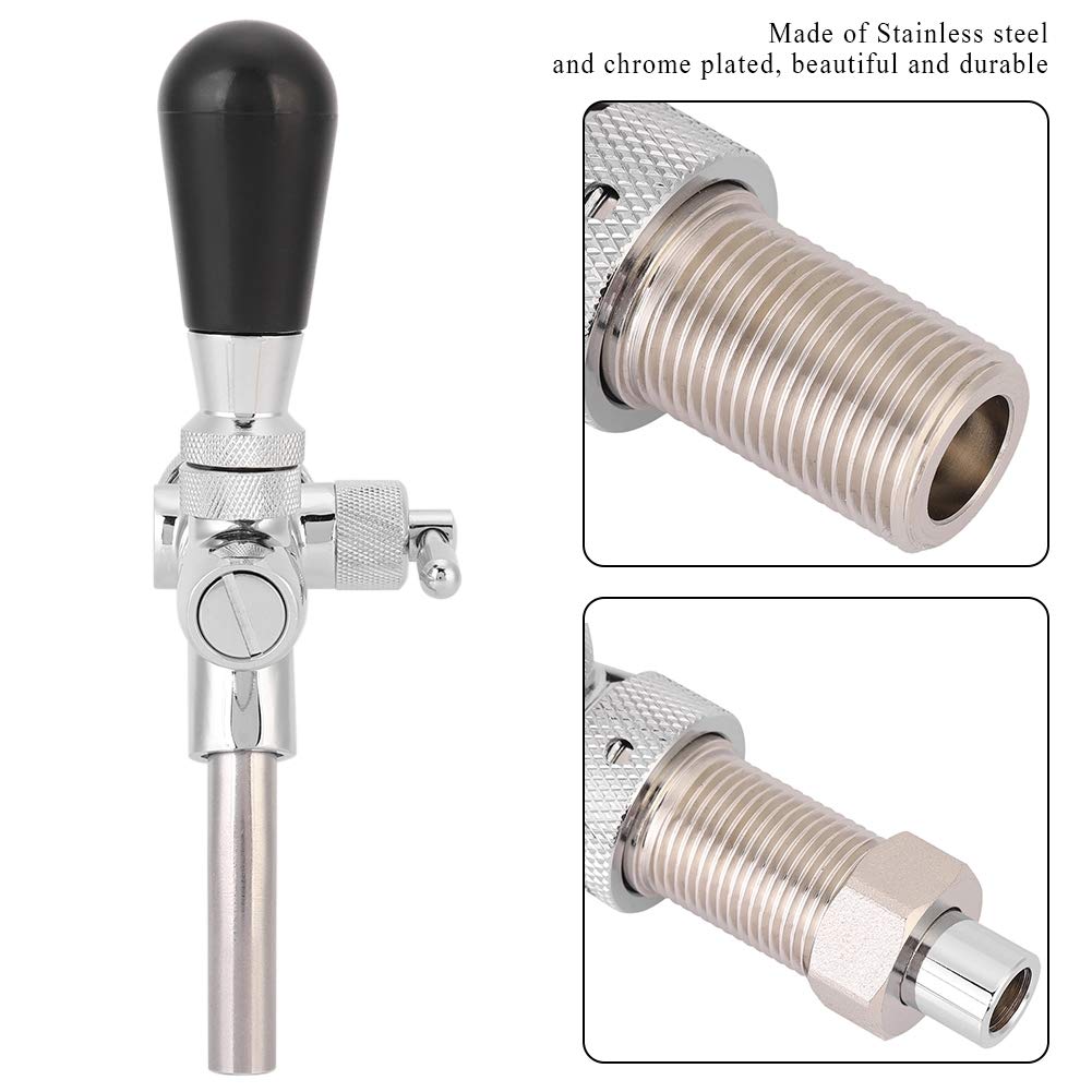 Vobor Birra Tap Faucet Homebrew Regolabile barilotto di Birra Tap, casa Brew Birra Rubinetto Keg, Homebrewing Rubinetto con la Sfera di Blocco Liquid Disconnect