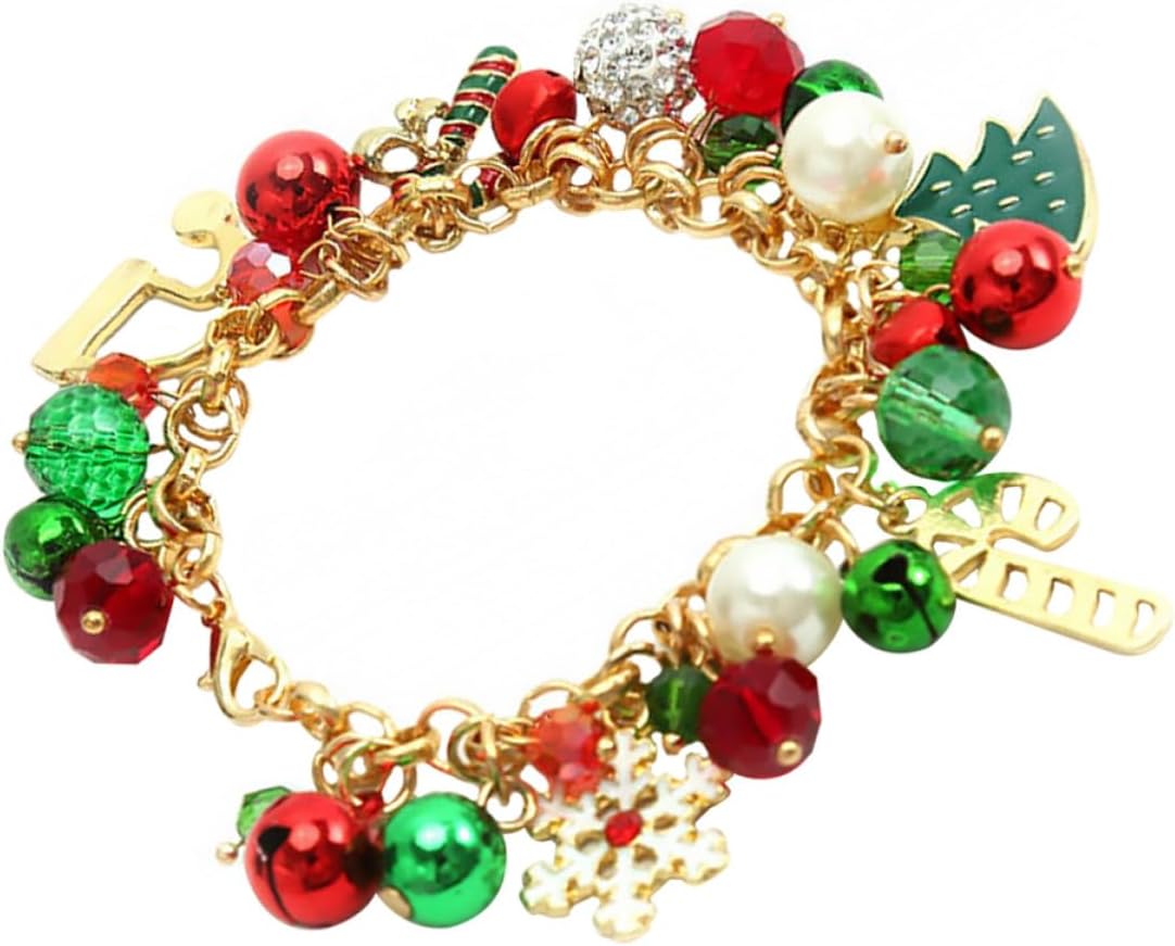 Xmas Christmas Theme Bracelet Metal Festival Wrist Chain