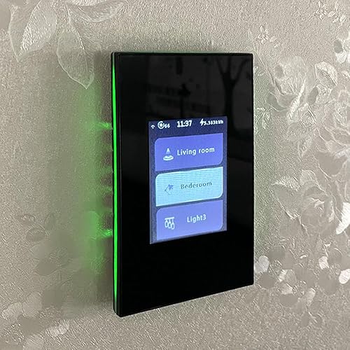 LANBON L8-HS-SL - Interruptor de luz inteligente LCD para casa grande, 5 modelos en 1, panel mágico de malla WiFi que nunca estará desconectado,