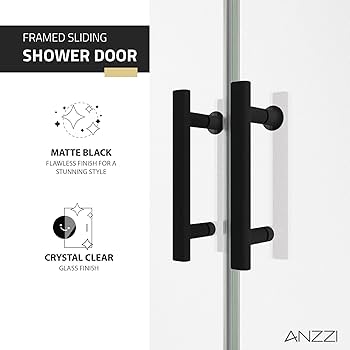 Amazon.com: ANZZI 70-in x 60-in. Framed Double Sliding Shower Door