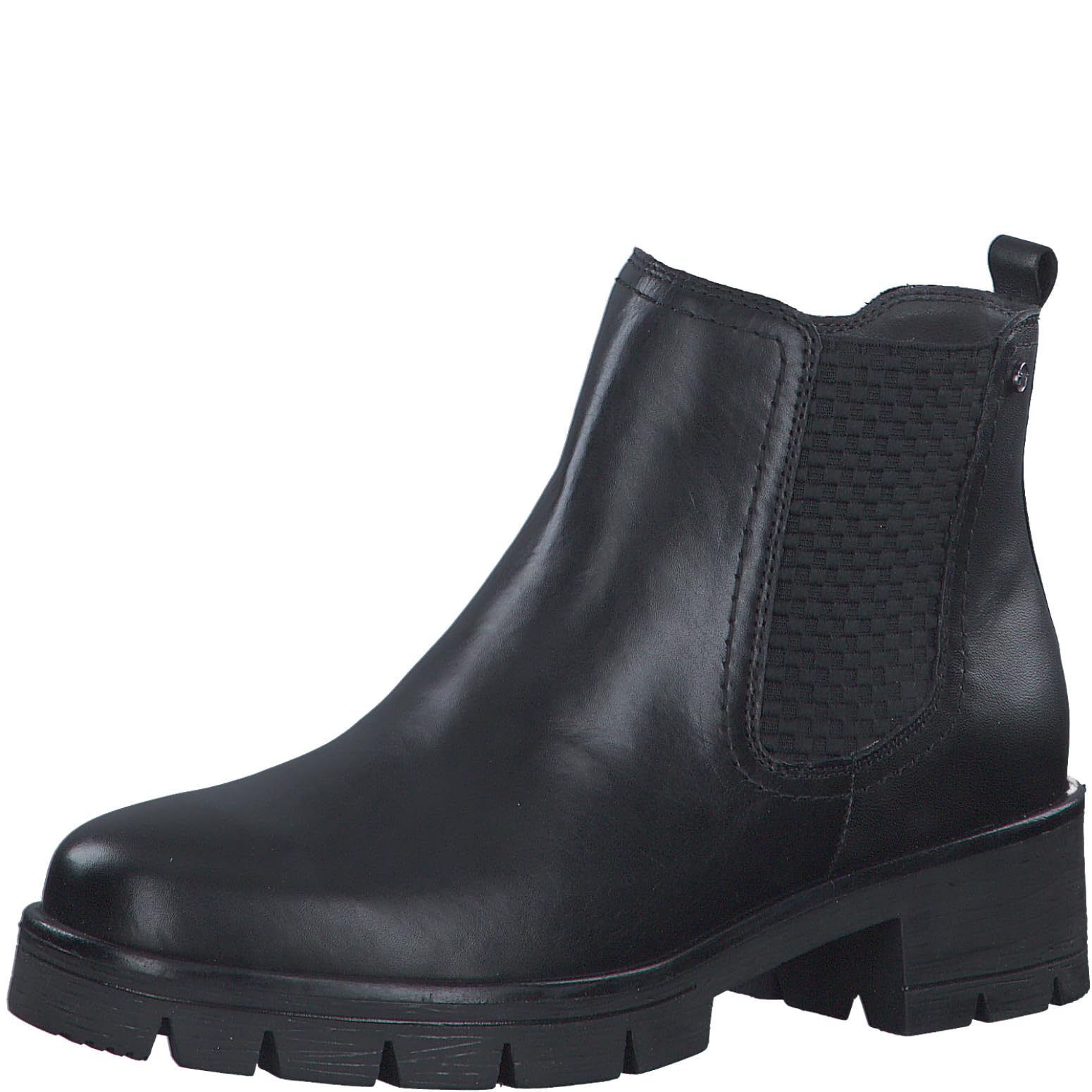 Tamaris Comfort Women’s Leather Chelsea Boots Unlined , Schwarz, 6,5 UK