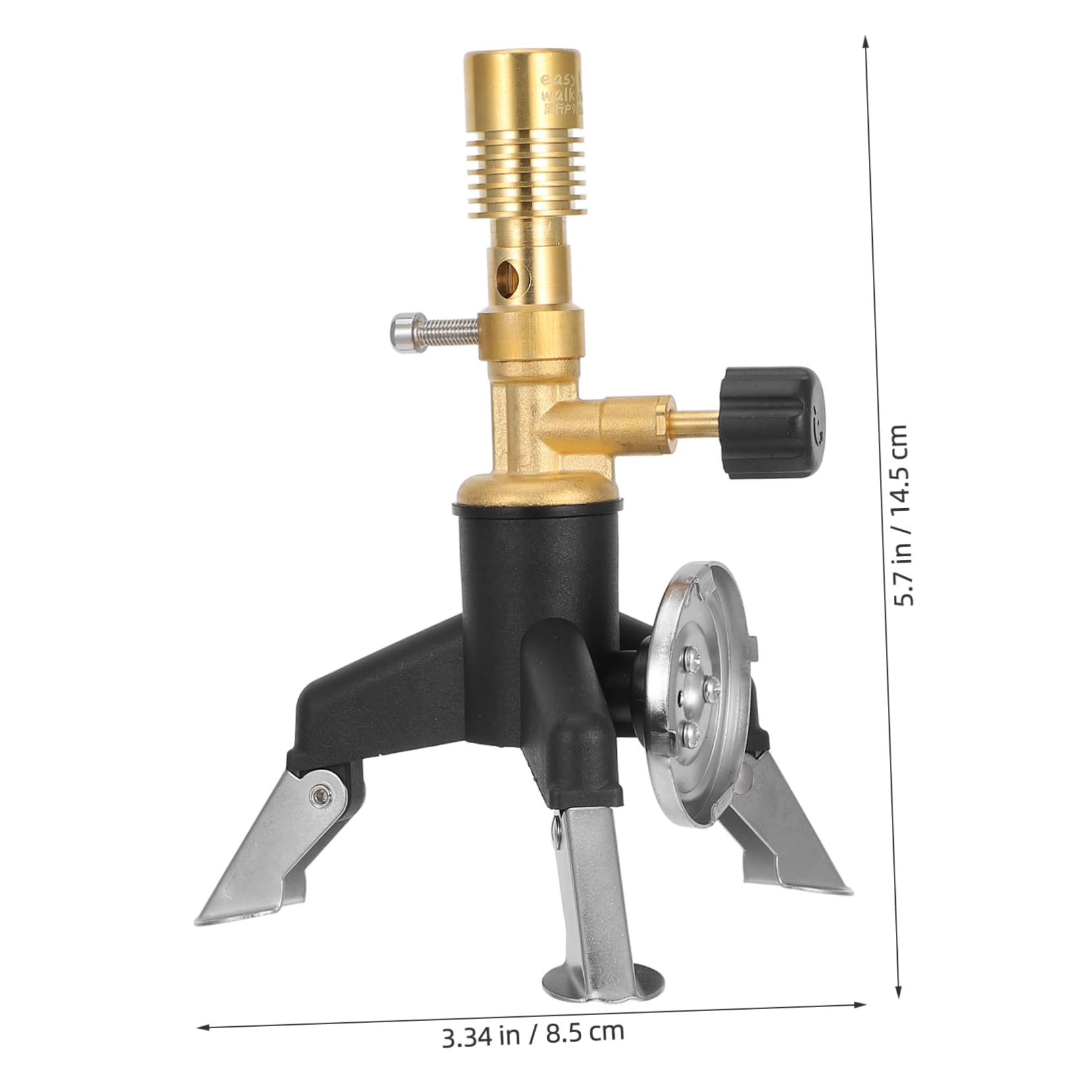 Cabilock Adjustable Gas Bunsen Burner Lab Equipment Portable Brass Burner Tool
