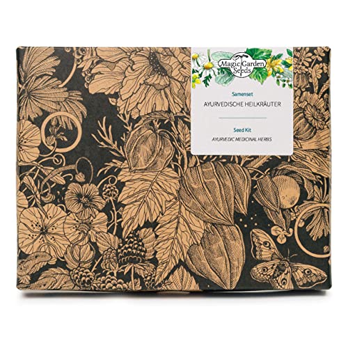 Magic Garden Seeds Hierbas medicinales ayurvédicas - Kit Regalo de Semillas