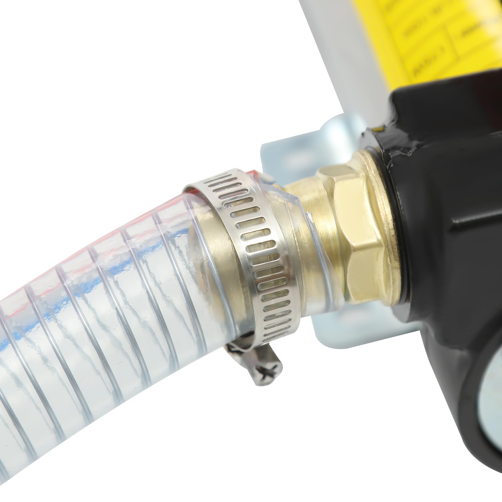 Bomba de combustible, 200 W, bomba diesel 45 L/min, caudal máximo, bomba de aspiración universal, CC 12 V, bomba diésel autocebante con manguera de PVC y pistola de bomba
