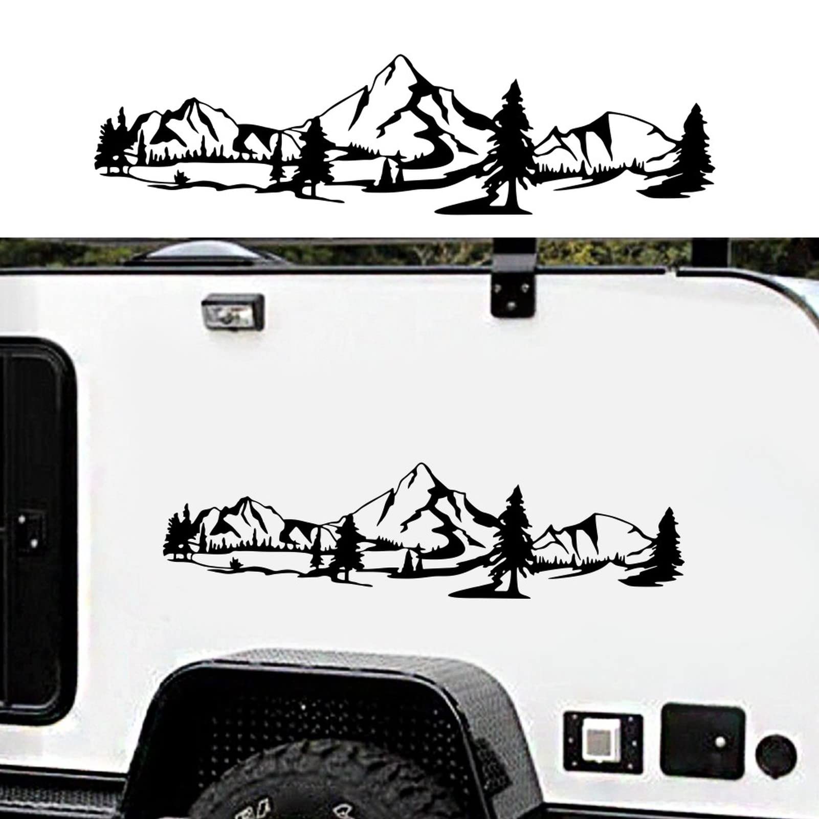 Amazon.co.jp: 山の森の冒険家旅行車のステッカー車キャンプ RV 