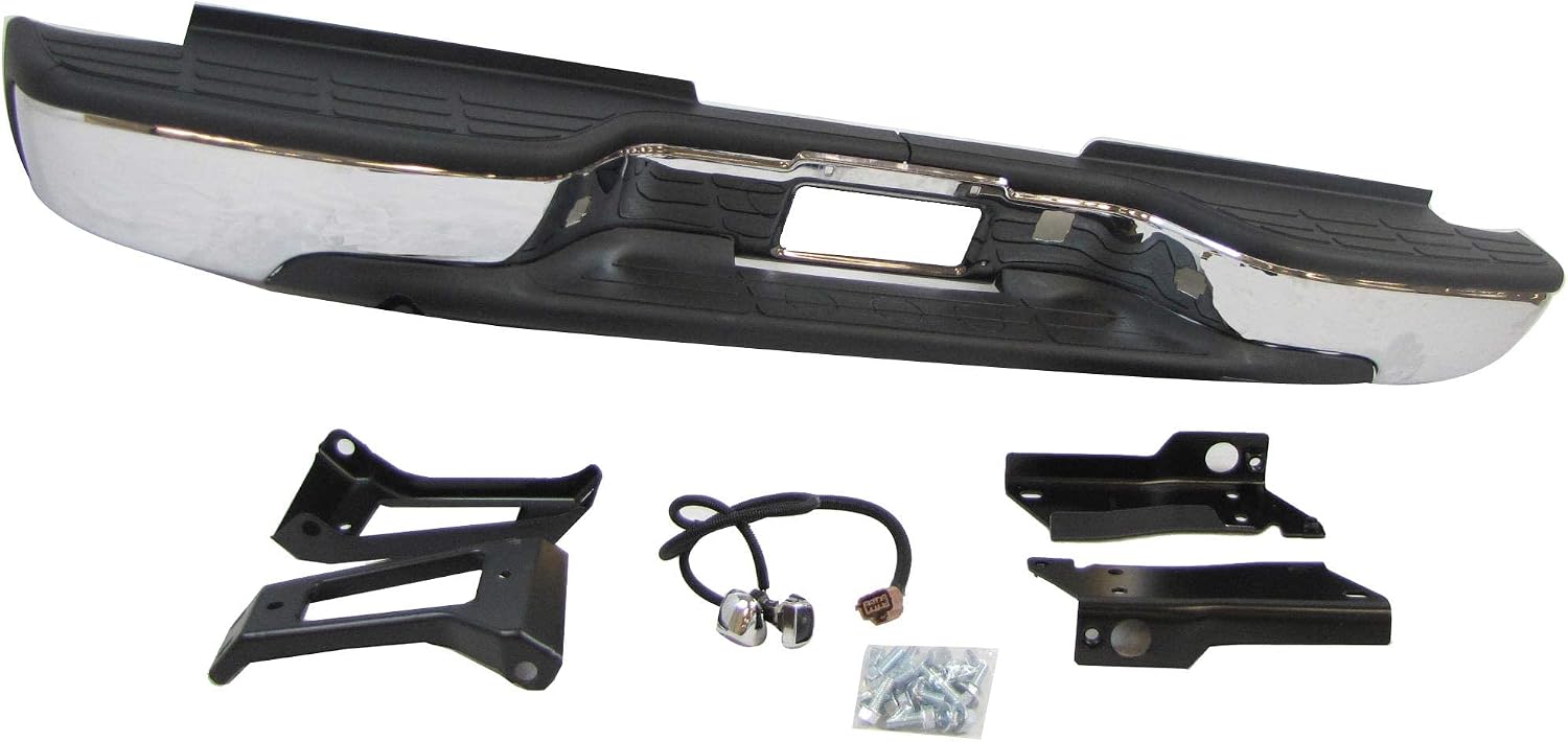 New Rear Step Bumper ASSY Chrome 1999-2006 Chevy Siverado Gmc Sierra 2500HD 3500