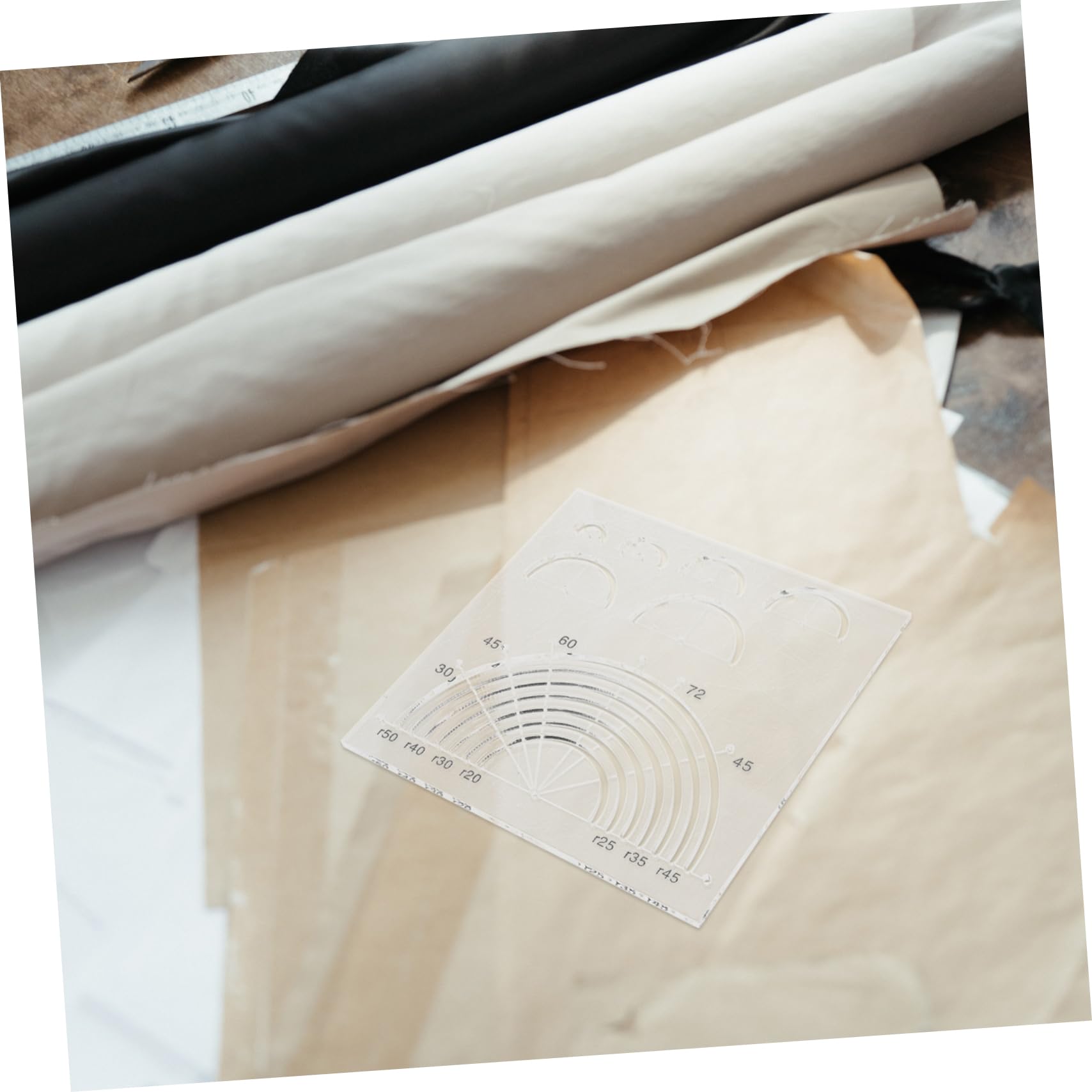 Tofficu 3piezas Regla Acrílica Para Acolchado Plantilla De Costura Transparente Para Proyectos De Bricolaje y Patchwork Para Medición y De Manualidades