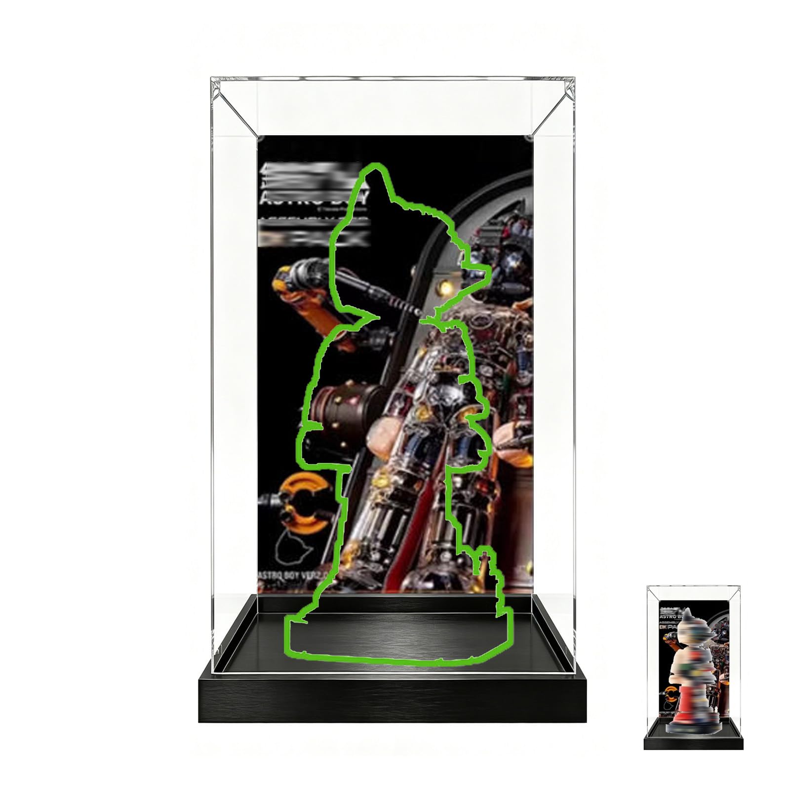 Acrylic Display Case Compatible with Lego 86203 Model, Dustproof Transparent Storage Box, Compatible with Lego 86203 (Model Not Included) (Background)