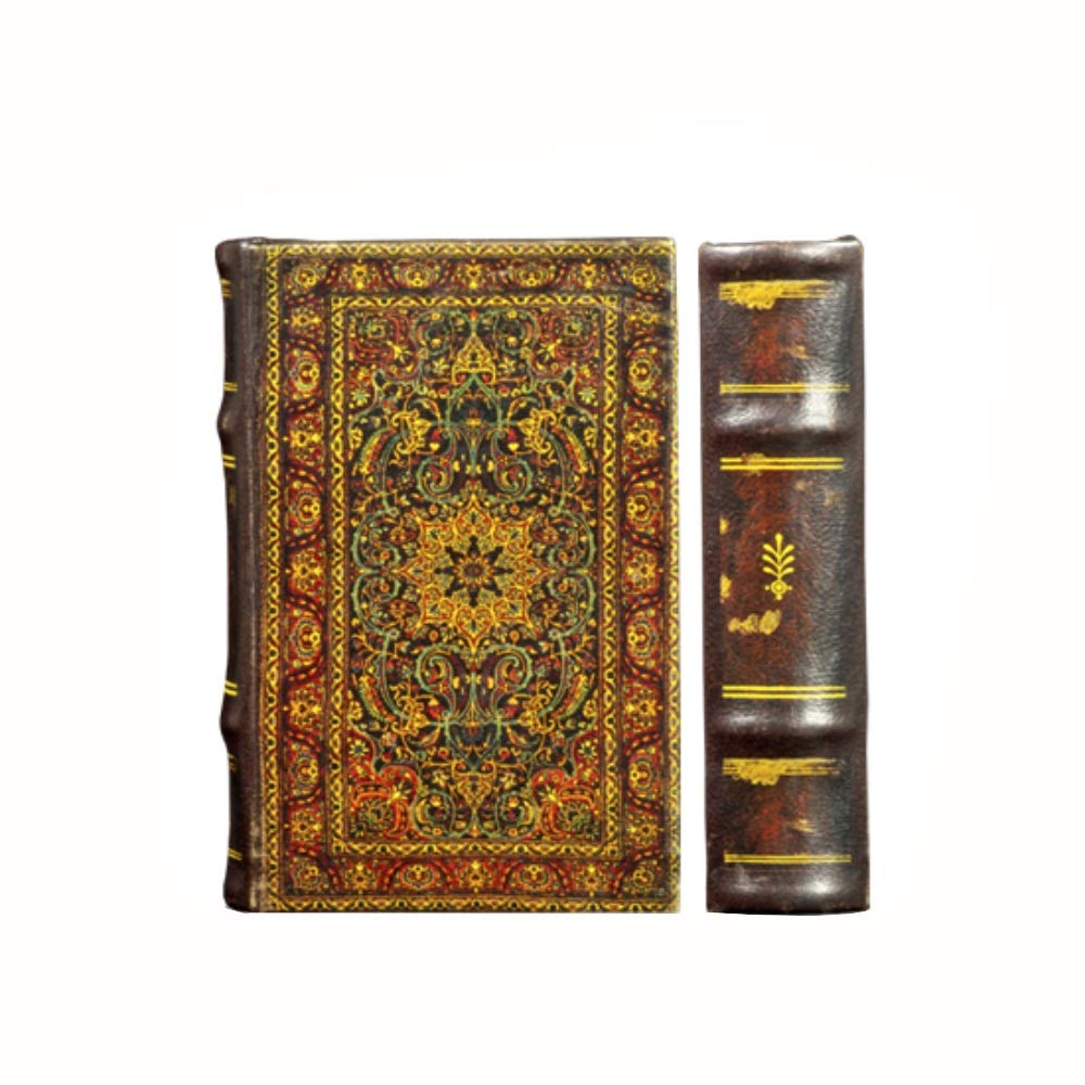 Persian Pattern Book Box Decorative Leather Secret Storage Book Box