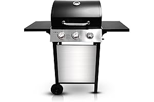 GasOne GP-1030S One 3 Burner Stainless Steel Gas Barbeque Grill
