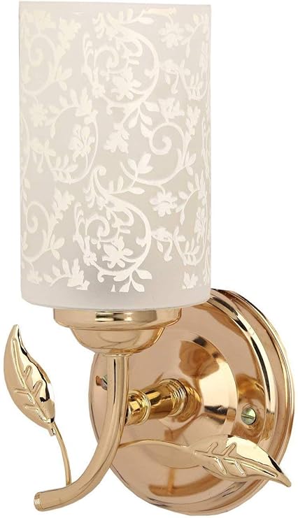 VILRO JINGPINGHP SR E27 Antique Handmade Decorative Cylindrical Wall Lamp for Living Room (Multicolor,60-Watts,Glass),Corded Electric