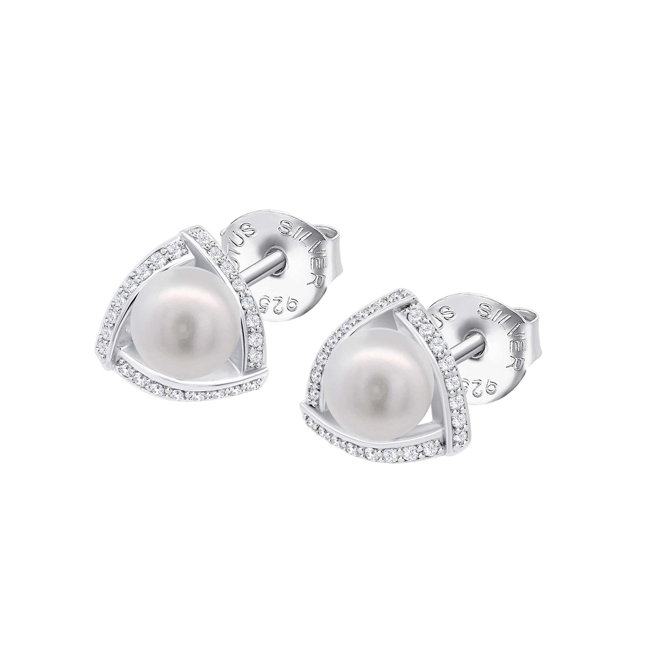 LOTUS SILVER Pendientes Mujer Plata 925 ml - Pendientes de Perlas