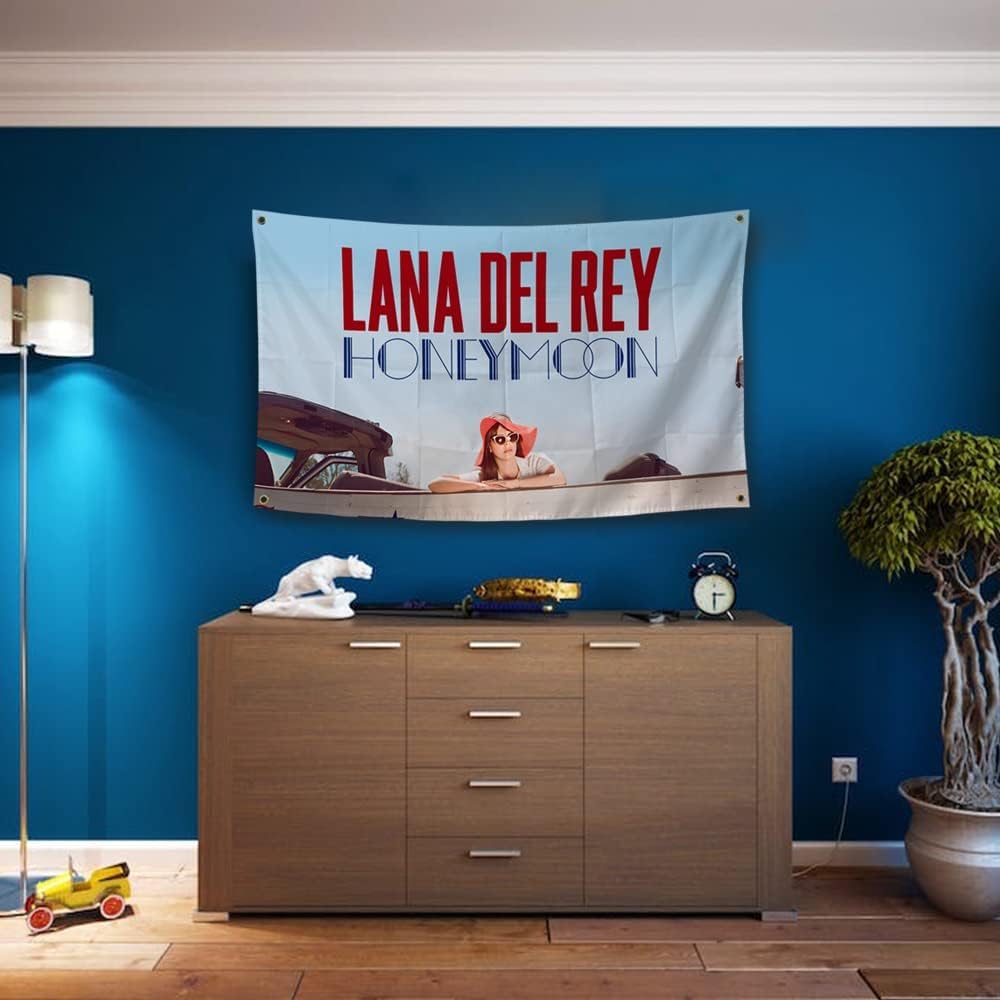 Tapis Murial Humoristique Lana Del Rey 90x150 Cm – Déco Branchée Pour Chambre, Salon Ou Bar