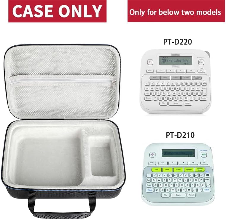 Case Compatible with Brother p Touch ptd220 d210 Portable Storage Holder Case Fits Brother Label Maker, Label Tapes, AC Adapter, Battery(Box Only) - Image 2