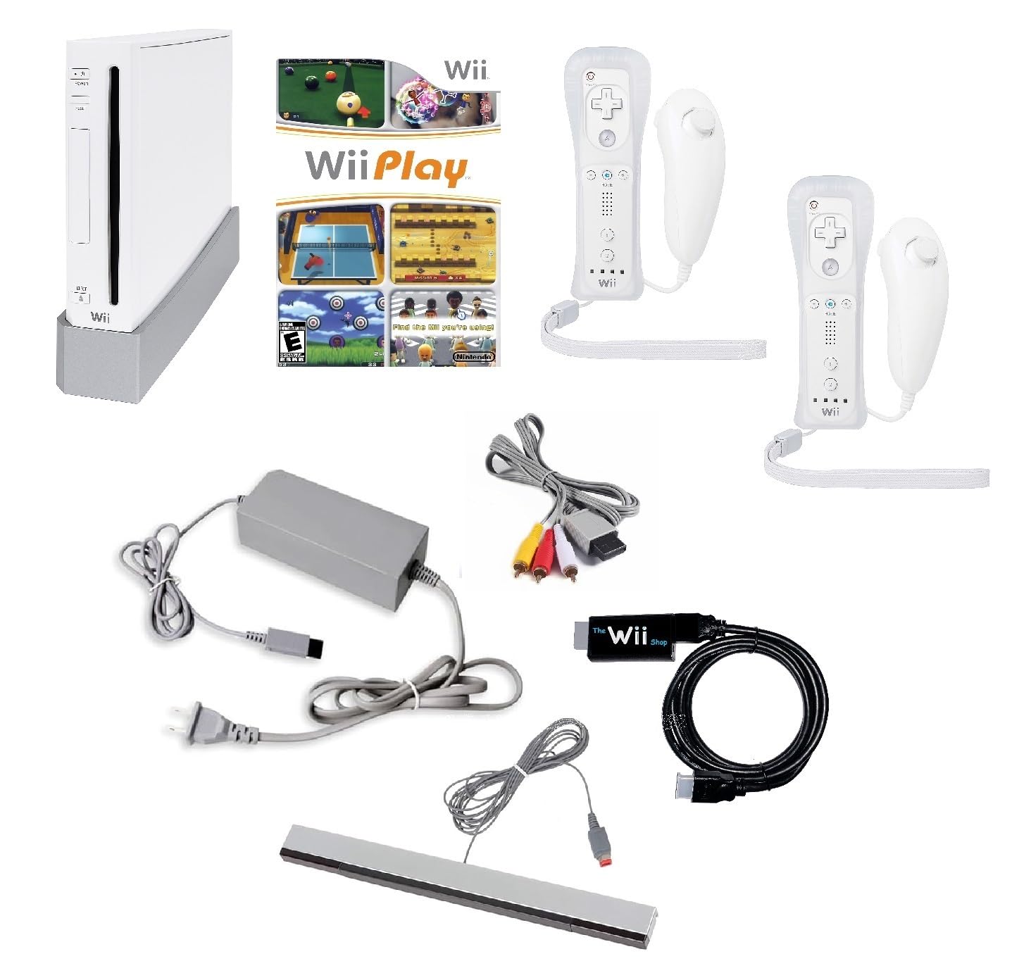Amazon.com: Wii Console Bundle (White) with Wii Play Game (2