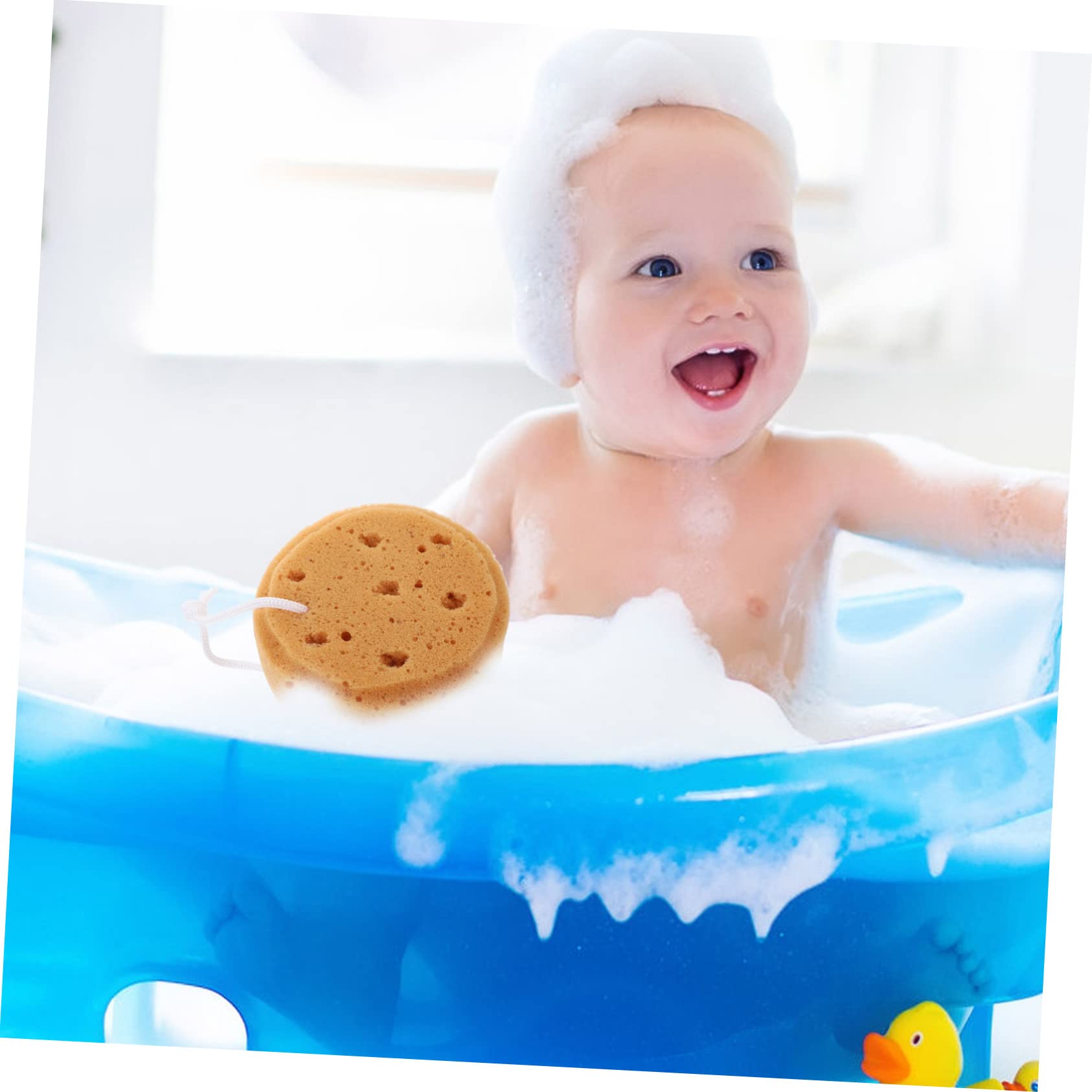 minkissy 20piezas Esponjas De Baño Redondas Exfoliantes y Suaves Para Esponjas De Loofah Para Cuerpo Agradables Al Tacto y Diseño Práctico Para Adultos
